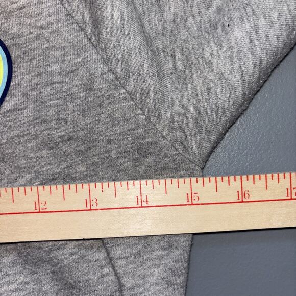 GAP KIDS Little Girls Long Sleeve Dress XXL Heathered Gray with Rainbow Heart - Picture 6 of 8